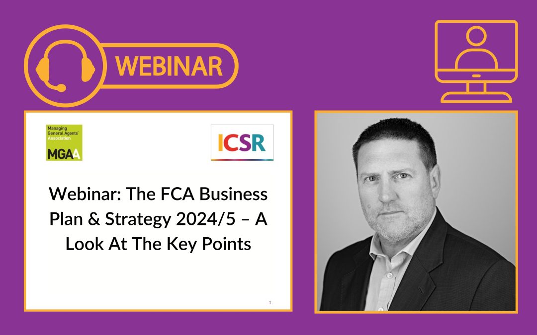 Webinar The FCA Business Plan & Strategy 20245 – A Look At The Key Points