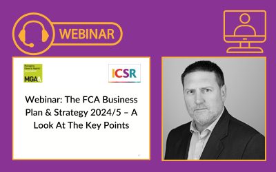 Webinar: The FCA Business Plan & Strategy 2024/5 – A Look At The Key Points